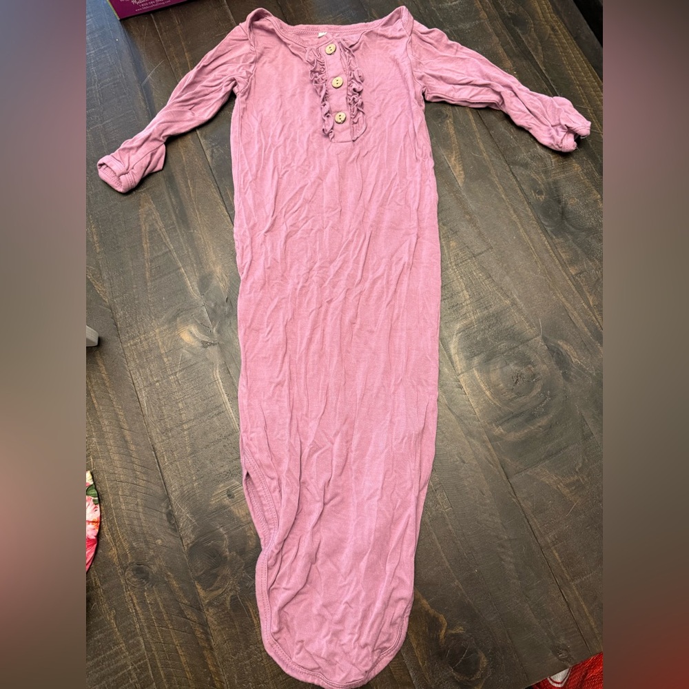 Infant purple baby gown